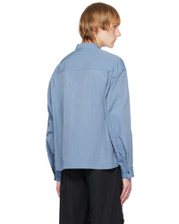 LE17SEPTEMBRE Blue Crinkled Shirt