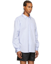Palmes Blue Daryl Long Sleeve Shirt