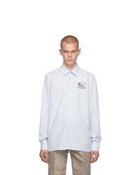 Raf Simons Blue Heroes And Losers Slim Fit Shirt