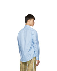 Kenzo Blue Logo Casual Shirt