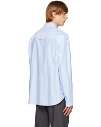 Solid Homme Blue Minimal Shirt