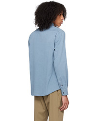 Sunspel Blue Patch Pocket Shirt