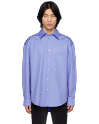 Wooyoungmi Blue Patch Pocket Shirt