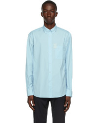 Burberry Blue Poplin Caddington Shirt