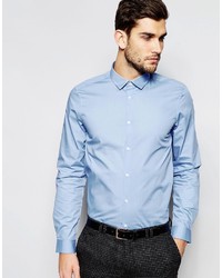 Asos Blue Shirt In Regular Fit With Long Sleeve