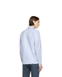 AMI Alexandre Mattiussi Blue Smiley Oxford Shirt