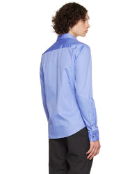Wooyoungmi Blue Spread Collar Shirt