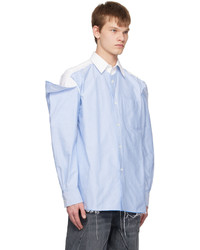 JW Anderson Blue White Layered Shirt