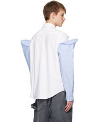 JW Anderson Blue White Layered Shirt