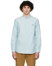 Ps By Paul Smith Blue Zebra Tailored Shirt