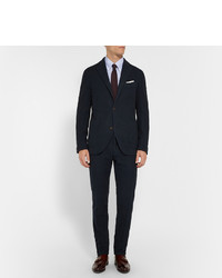 Slim Fit Button Down Collar Woven Cotton Shirt by Brunello Cucinelli