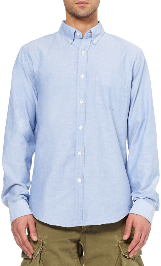 J.Crew Button Down Collar Cotton Oxford Shirt, $85 | MR PORTER | Lookastic