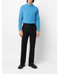 Sandro Button Up Velvet Shirt