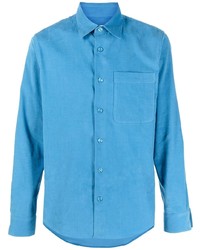 Sandro Button Up Velvet Shirt