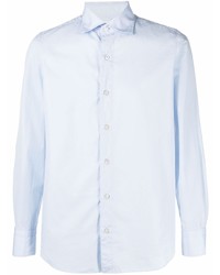 Finamore 1925 Napoli Buttoned Spread Collar Shirt