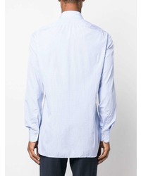 Kiton Checked Spread Collar Shirt