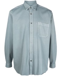 Closed Chest Patch Pocket Detail Shirt