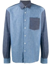 Lanvin Chest Pocket Panelled Shirt