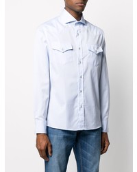 Brunello Cucinelli Chest Pocket Slim Fit Shirt