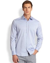 Saks Fifth Avenue Collection Double Face Dot Print Sportshirt
