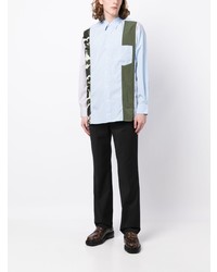 Comme des Garcons Homme Comme Des Garons Homme Stripe Pattern Long Sleeve Cotton Shirt