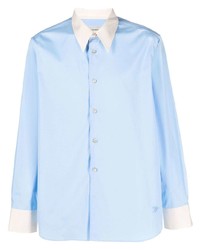 Wales Bonner Contrast Collar Cotton Shirt