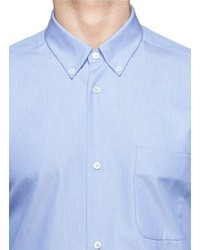 Mauro Grifoni Contrast Cuff Trim Oxford Shirt