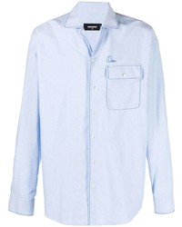 DSQUARED2 Contrast Stitching Long Sleeve Shirt