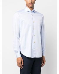 Kiton Cotton Spread Collar Shirt