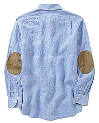 Daniel Cremieux Cremieux Long Sleeve Glen Plaid Linen Woven Shirt