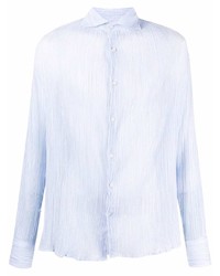 Deperlu Crinkle Effect Fitted Shirt