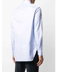 Kiton Cutaway Collar Cotton Shirt