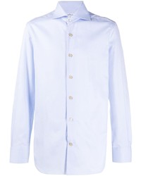 Kiton Cutaway Collar Cotton Shirt