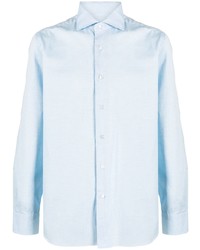 Barba Cutaway Collar Cotton Shirt