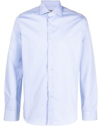 Canali Cutaway Collar Cotton Shirt