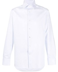 Zegna Cutaway Collar Cotton Shirt