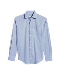 Peter Millar Diamond Print Stretch Button Up Shirt