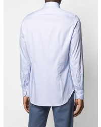 Canali Fine Spot Cotton Lyocell Blend Shirt