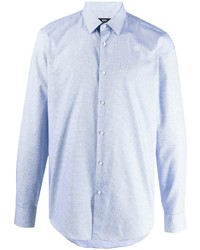 BOSS Grid Print Cotton Shirt