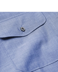 Duke Grandad Collar Cotton Shirt by Gucci