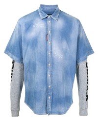 DSQUARED2 Layered Cotton T Shirt