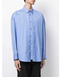 Juun.J Layered Pointed Collar Cotton Shirt