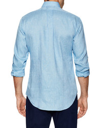 Brooks Brothers Linen Solid Button Down Sportshirt