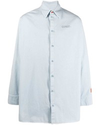 Heron Preston Logo Embellished Long Sleeve Shirt