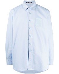 Raf Simons Logo Patch Cotton Shirt