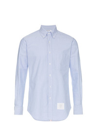 Thom Browne Logo Patch Fitted Shirt