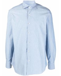 Finamore 1925 Napoli Long Sleeve Cotton Shirt