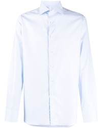 Canali Long Sleeve Spread Collar Shirt