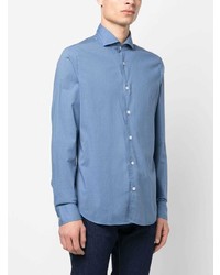 Fedeli Long Sleeve Stretch Cotton Shirt