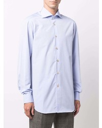 Kiton Long Sleeved Cotton Shirt